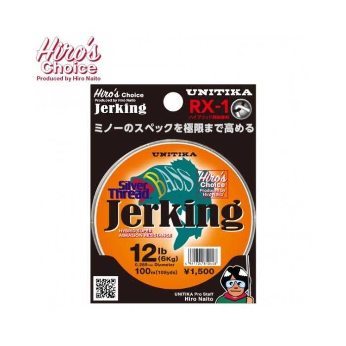 Filo Nylon Unitika Silver Thread Bass Jerking