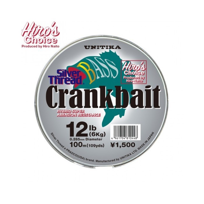 Filo Nylon Unitika Silver Thread Bass Crankbait