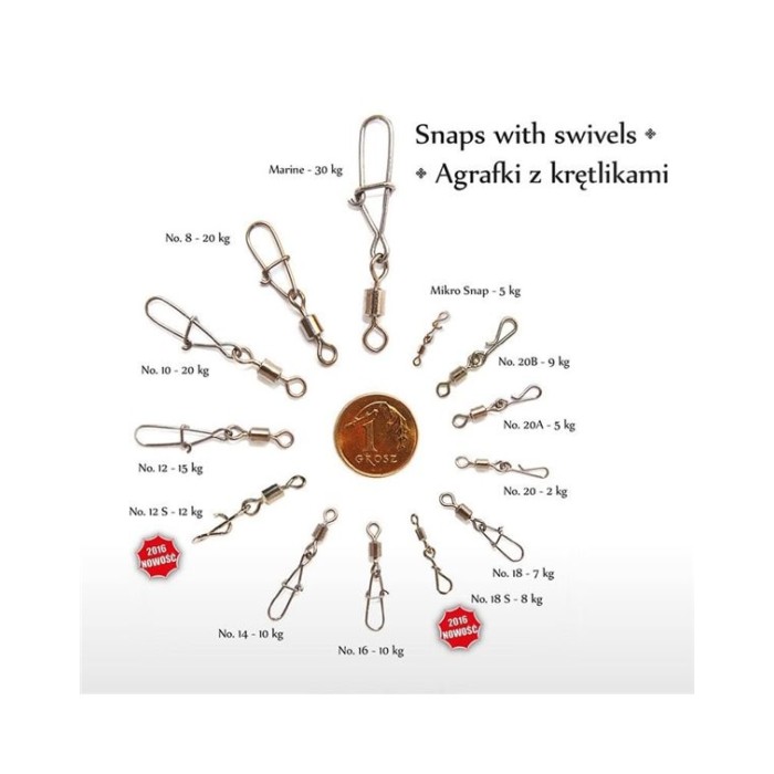 Spinwal Moschettoni Snap con Girella