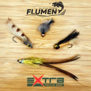Flumen Kit Spinfly Streamer – Natural Action Series