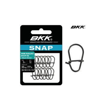 BKK Wide Duolock Snap-52 Black Nickel - Moschettone