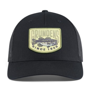 Grundéns Bass Patch Trucker Black – Cappellino Pesca Outdoor