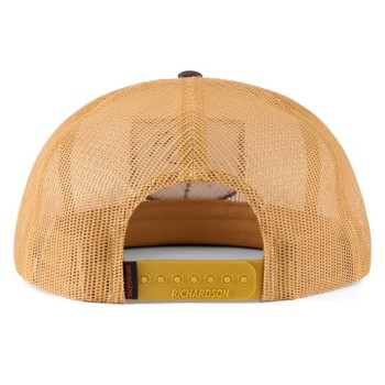 Grundens Trout Patch Mesh Trucker Whiskey/Dark Brown