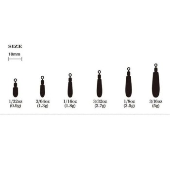 Ryugi Japan DS Ringed Delta TG – Tungsten Drop Shot Sinker 2